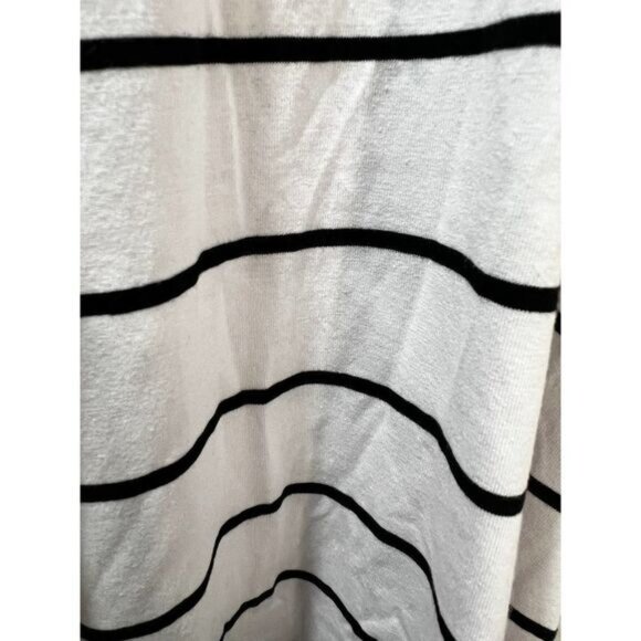 Women's High Neck Sleeveless Short Dress Stripe Flare Tank Dress - Picture 7 of 7